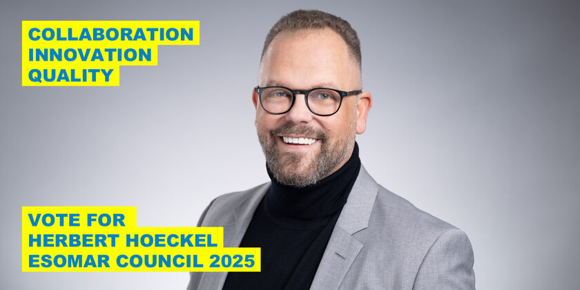 Herbert H&ouml;ckel starts the election campaign for a seat on the ESOMAR Council 2025